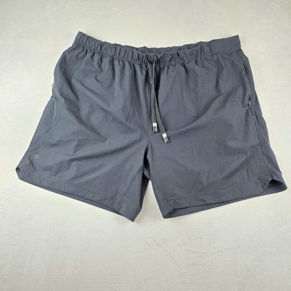 Fabletics One Short 7in  Mens XXL Gray Drawstring Athletic Training Gym‎ Shorts